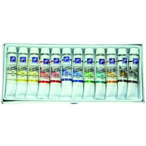Farby akwarelowe w tubach 12ml 12 kolor. Firster (FWC-121)