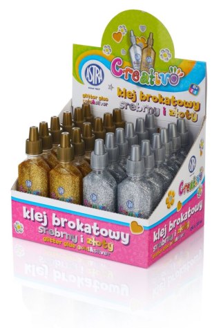 Klej w tubie brokatowy złoty srebrny 35ml Astra Creativo (332118001)