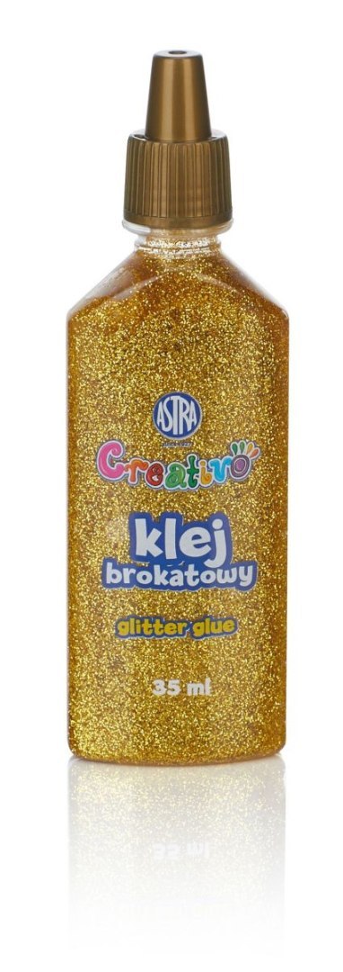 Klej w tubie brokatowy złoty srebrny 35ml Astra Creativo (332118001)