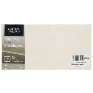 Koperta DL Millenium beżowa jasna Galeria Papieru (280121) 10 sztuk