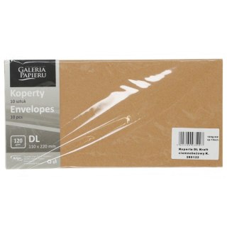 Koperta DL Millenium beżowa [mm:] 110x220 Galeria Papieru (280122) 10 sztuk