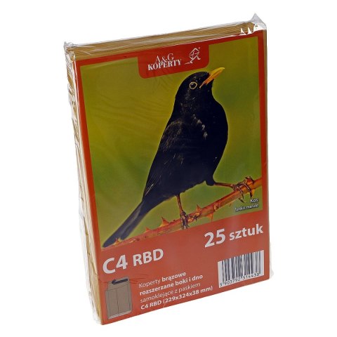 Koperta C4 hk rbd brązowa [mm:] 229x324 WZ Eurocopert 25 sztuk