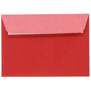 Koperta B7 pearl czerwona p perłowy czerwony Galeria Papieru (280517) 10 sztuk