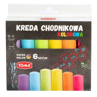 Kreda CHODNIKOWA kolor: mix 6 szt Toma