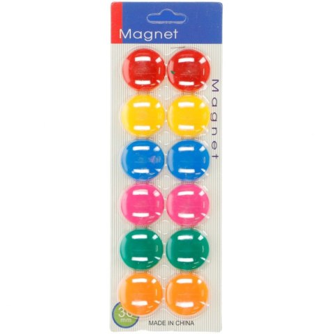 Magnes mix śr. 30mm (900882) 12 sztuk