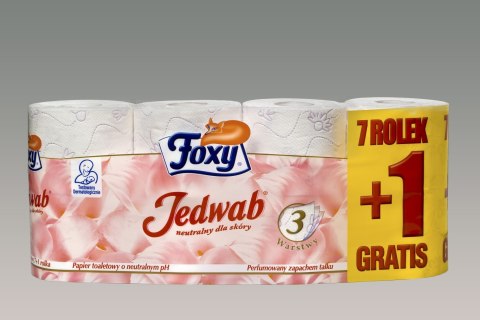 Papier toaletowy Jedwab kolor: mix 8 szt Foxy