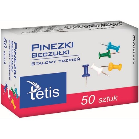 Pinezki kolor: mix 50 szt Tetis (GP100-AB)