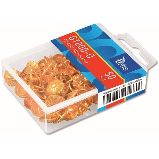 Pinezki kolor: złoty 50 szt Tetis (GT200-O)