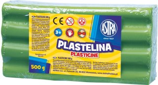 Plastelina 1 kol. zielona jasna 500g Astra
