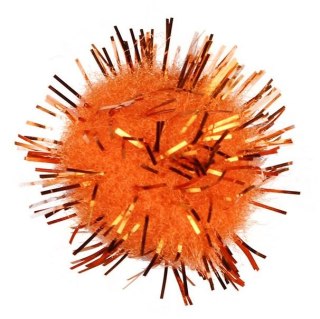 Pompony Craft-Fun Series brokatowe pomarańczowe 15 szt Titanum (338539)