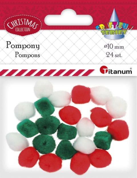 Pompony Craft-Fun Series mix 24 szt Titanum (338616)