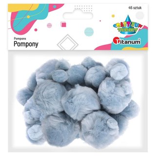 Pompony Craft-Fun Series szary jasny 45 szt Titanum (16073D)
