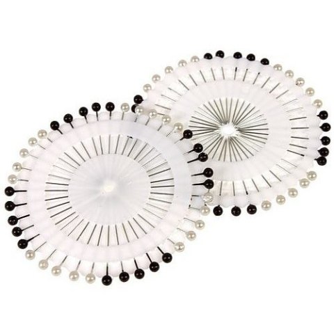 Szpilki perły 80 szt Craft with Fun (404581)