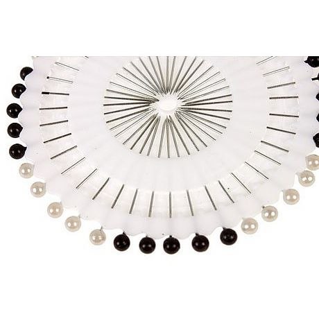 Szpilki perły 80 szt Craft with Fun (404581)