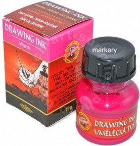 Tusz kreślarski MAGENTA kolor: magenta 20ml Koh-I-Noor (141756)