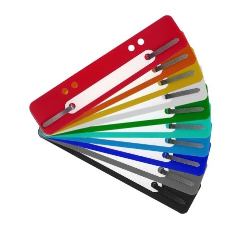 Wąsy do skoroszytów plastik kolor: mix 25 szt Tres (WSKPP/MIX)