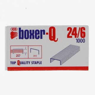 Zszywki 24/6 Boxer 1000 szt Ico (ISAXBQ24/6)