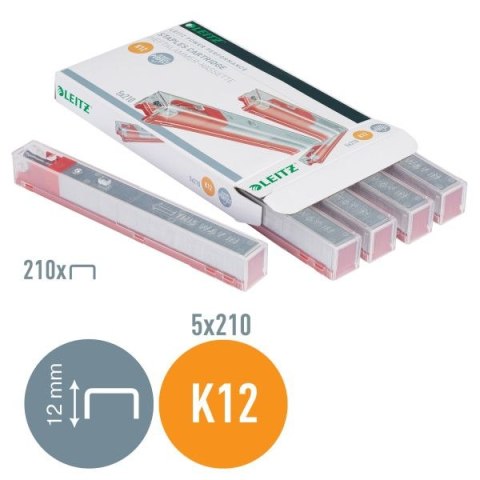 Zszywki K12 do zszywaczy kasetowych K12 1050 szt Leitz (55940000)