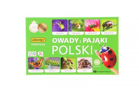 Gra pamięciowa OEWADY I PAJĄKI Adamigo