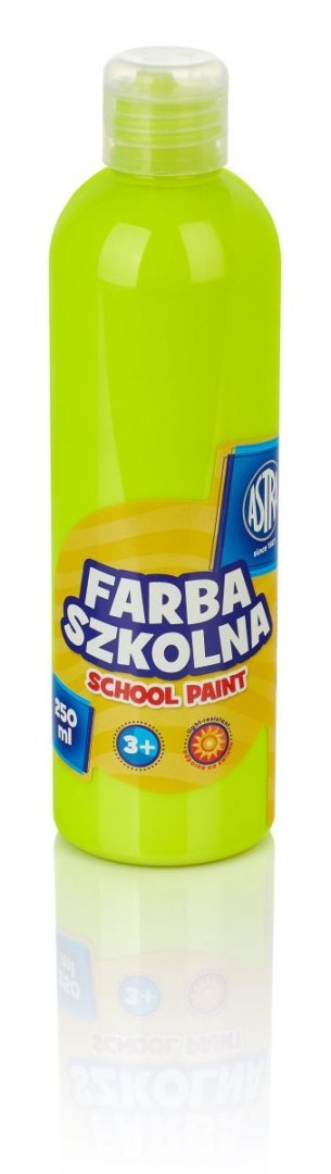 Farby plakatowe szkolne kolor: cytrynowy 250ml 1 kolor. Astra