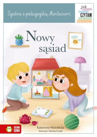 Książeczka edukacyjna Już czytam Montessori. Nowy sąsiad Zielona Sowa