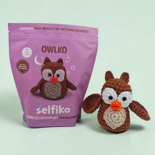 Zestaw kreatywny Sowa Owlko do szydełkowania Selfiko