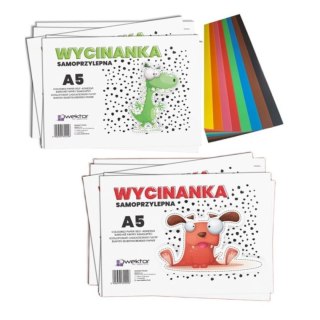 Zeszyt papierów kolorowych A5 Wektor (5906395355556)