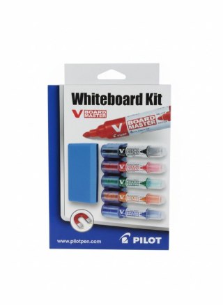 Marker suchościeralny V-BOARD MASTER kpl 5 sztuk wkład mix okrągła końcówka Pilot (PIKIT-VBM-S5)