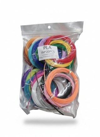 Wkład do długopisu 3d 5m 20szt. wkład mix Bemag (YS-2312)