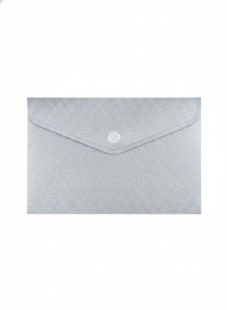Teczka plastikowa na zatrzask STARDUST SILVER A6 srebrna Biurfol (TKSD-A6-02)