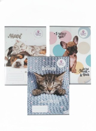 Zeszyt A4 The Sweet Pets 32k. krata Beniamin