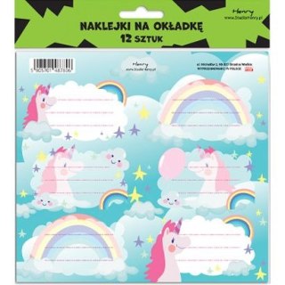 Naklejka na zeszyt 2 JEDNOROŻEC Henry (5905701487806)