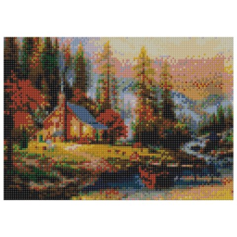 Zestaw kreatywny Diamentowa mozaika 30x40cm Jesień Flamingo Line (TMR21284)