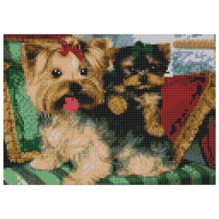 Zestaw kreatywny Diamentowa mozaika 30x40cm Yorki Flamingo Line (TMS29541)