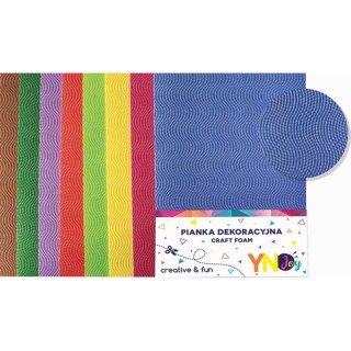 Arkusz piankowy pianka dekoracyjna NC-006 kolor: mix 8 ark. Interdruk (IPIANC006)