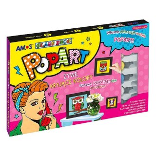 Farba do malowania na szkle POPART kolor: różne 22ml 5 kolor. Amos (PA22P6-F)