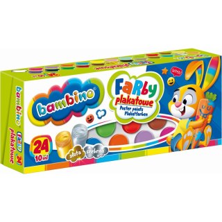 Farby plakatowe kolor: mix 10ml 24 kolor. St.Majewski (5903235002885)