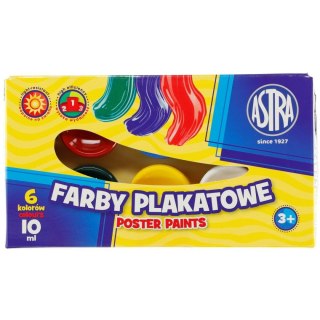 Farby plakatowe kolor: mix 10ml 6 kolor. Astra (83111903)
