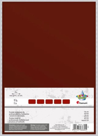 Filc Craft-Fun Series A4 kolor: czekoladowy 10 ark. Titanum (345156)