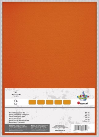 Filc Craft-Fun Series A4 kolor: pomarańczowy 10 ark. [mm:] 210x297 Titanum (016)