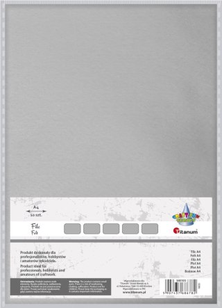Filc Craft-Fun Series A4 kolor: szary 10 ark. [mm:] 210x297 Titanum (077)