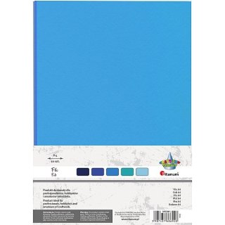 Filc Craft-Fun Series tonacja niebieska A4 10 ark. Titanum