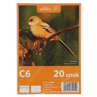 Koperta C6 OKP SK biała okno prawe WZ Eurocopert 20 sztuk