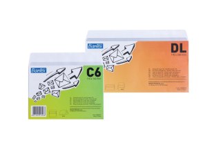 Koperta C6 SK biała Bantex (400089387) 50 sztuk