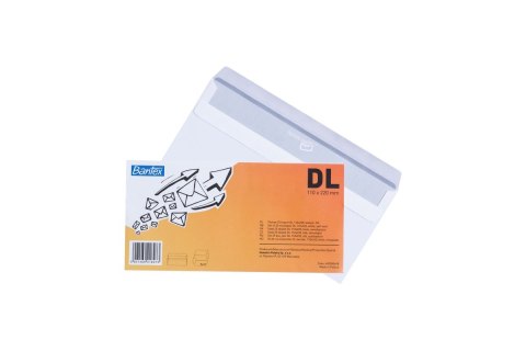 Koperta DL SK biała Bantex (400085698) 25 sztuk