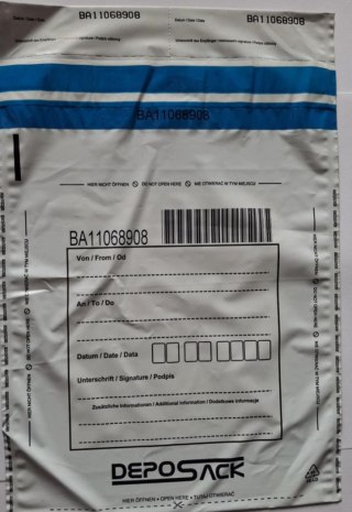 Koperta bezpieczna B4 deposack B4 biała [mm:] 255x360 A&G Koperty (2371) 500 sztuk