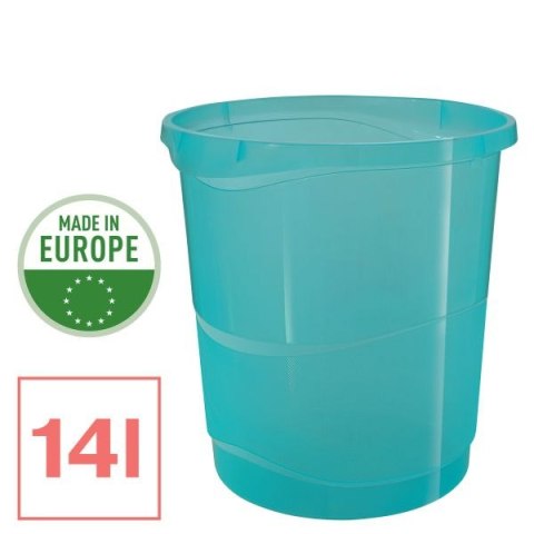 Kosz na śmieci Colour Breeze plastik kolor: niebieski 14L Esselte (626289)