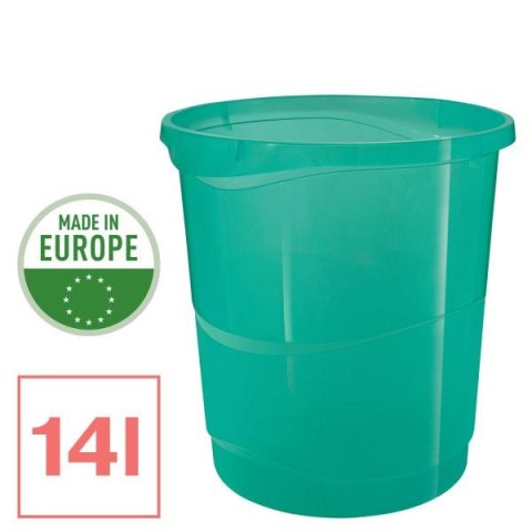 Kosz na śmieci Colour Breeze plastik kolor: zielony 14L Esselte (626290)