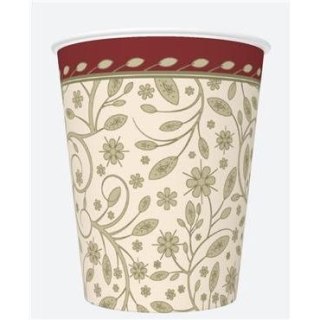 Kubek jednorazowy daisy papier 250ml Pol-mak (01)