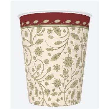 Kubek jednorazowy daisy papier 250ml Pol-mak (01)